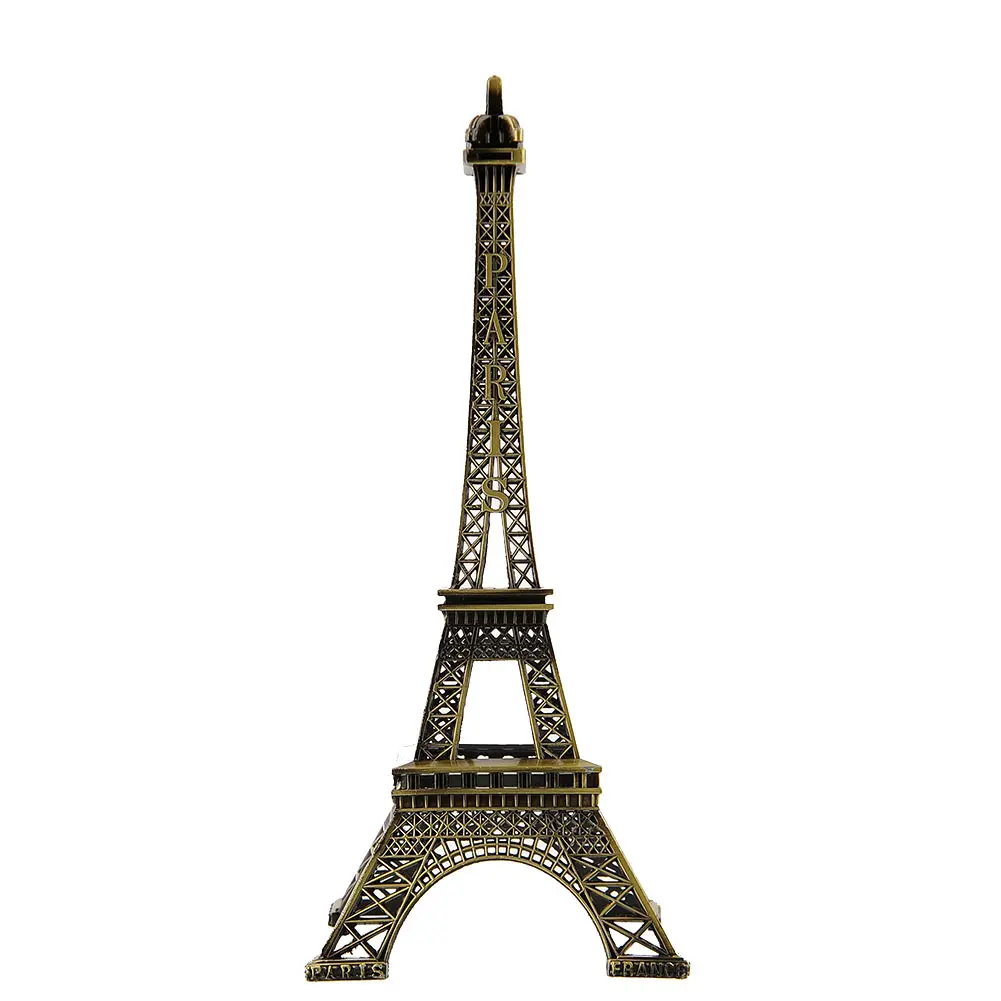 25cm Bronze Tone Paris Eiffel Tower Figurine Sculpture Antique Model Decors Cheerleader Souvenir 25cm Bronze Tone Paris Eiffel Tower Figurine Sculpture Antique Model Decors Cheerleader Souvenir