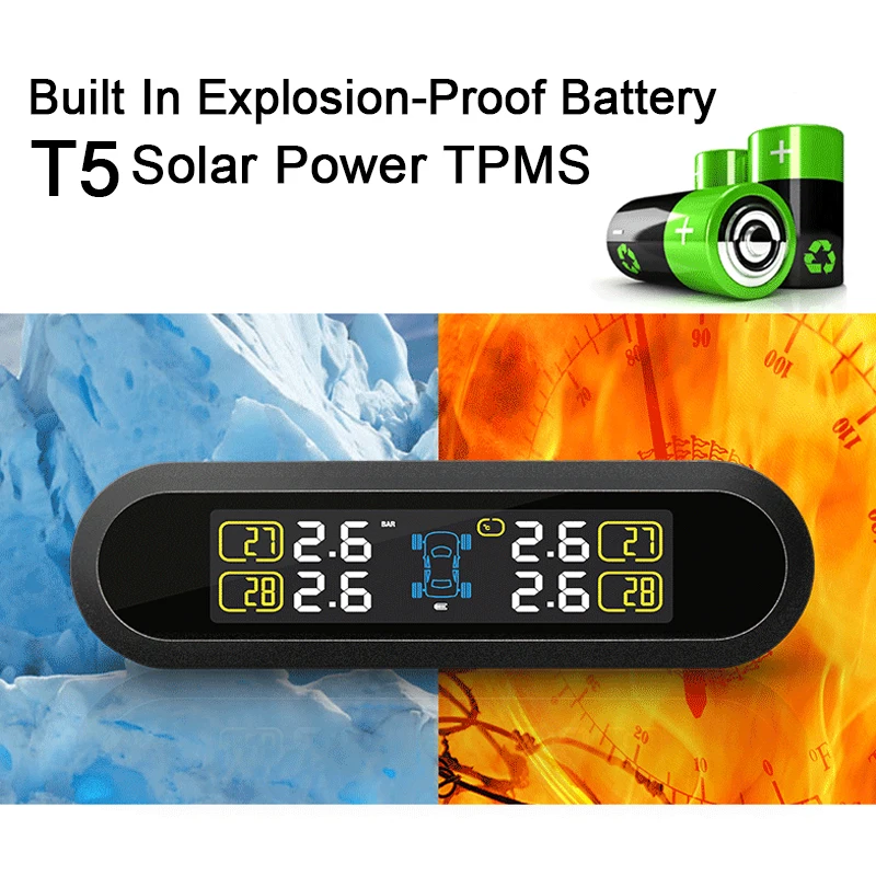 

portable TPMS Car Wireless Tire Pressure Monitoring System 4 external Sensors For toyota nissan mazda opel Citroen honda car