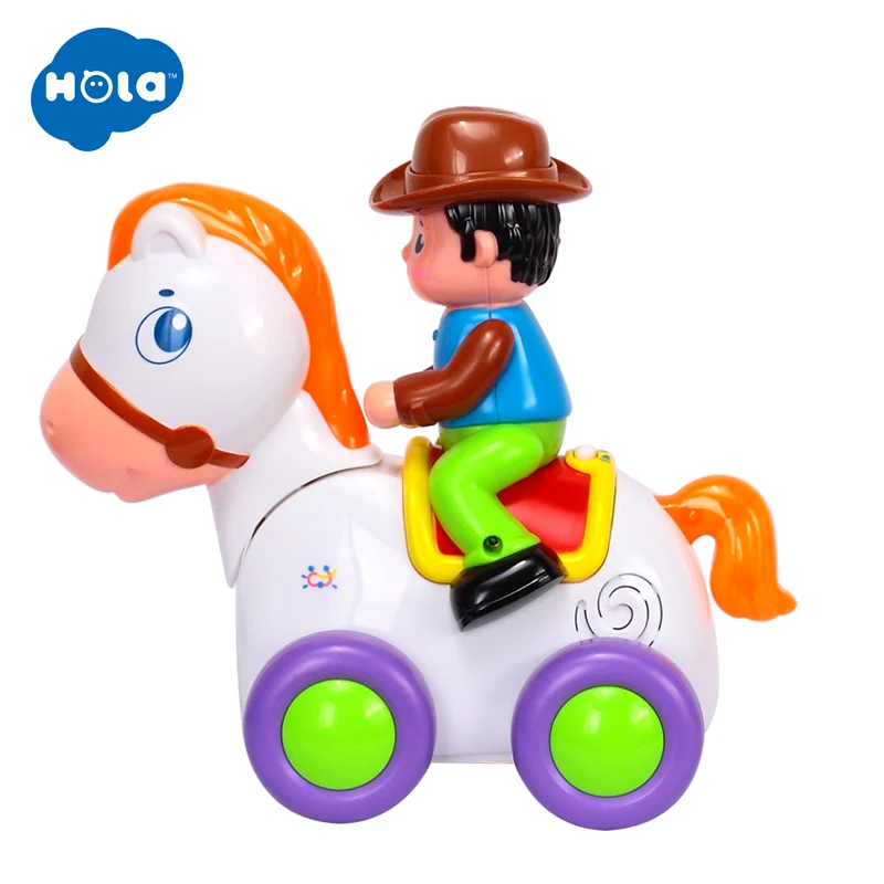 HUILE TOYS 838A детские игрушки Счастливый гоночный конь с музыкой и светом дети ползать стиль игрушки для детей 18 месяцев
