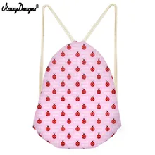 NOISYDESIGNS Viaje Drawstring Bag For Ladybug Women Men Girls Boys Printed Backpack Anime Kid’s Party Gift Bag Drop Shipping