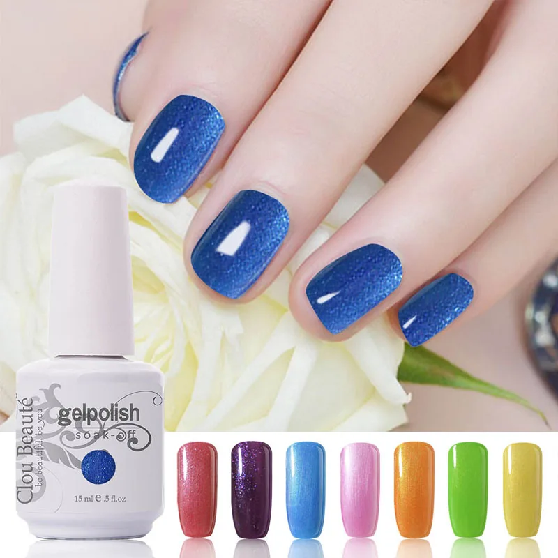 

15ml Clou Beaute 220 Colors Nail Gel Mail 4Pcs/Lot Soak Off Nail Polish UV Gel Led Color UV Top Gel Polish
