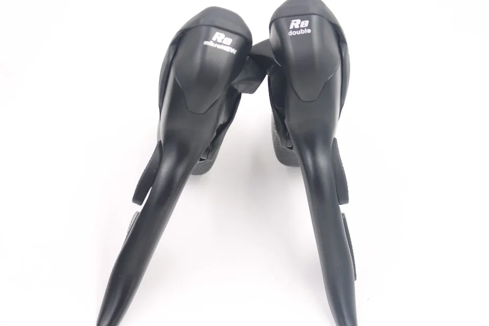 Kopen Fietsen 7 8 9 Speed Shifter Fiets Dual Control Hevels Racefiets Versnellingspook Derailleur Compatibel voor 22.2 23.8mm Stuur