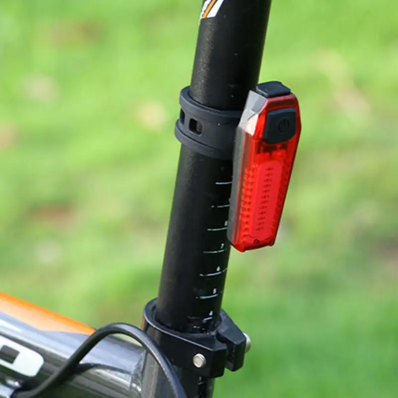 Top FTW bicycle light mountain road bike Tail rear Light USB Rechargeable safety Block Warning Light Bicycle Accessories F1251YQ 2