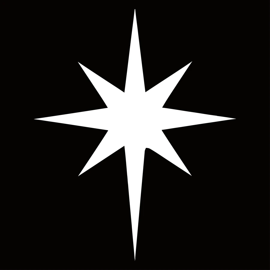 Christmas Star Clip Art Vinyl Sticker The Nativity Star of the Symbol of the Star of Bethlehem car laptop christmas sticker in Wall Stickers from Home