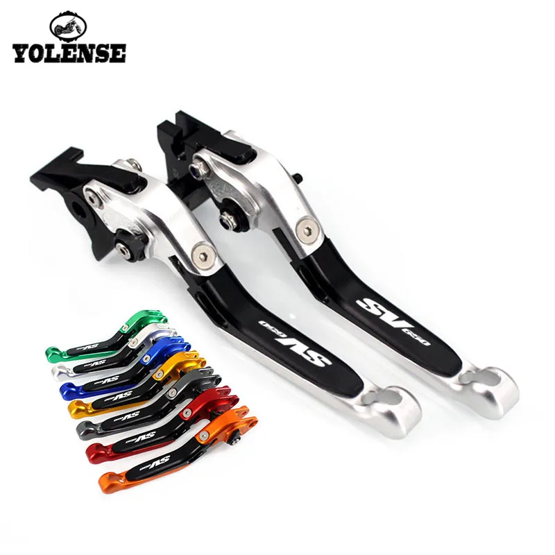 

LOGO SV650 For SUZUKI SV650 SV 650 1999-2009 Motorcycle Accessories Folding Extendable Brake Clutch Levers