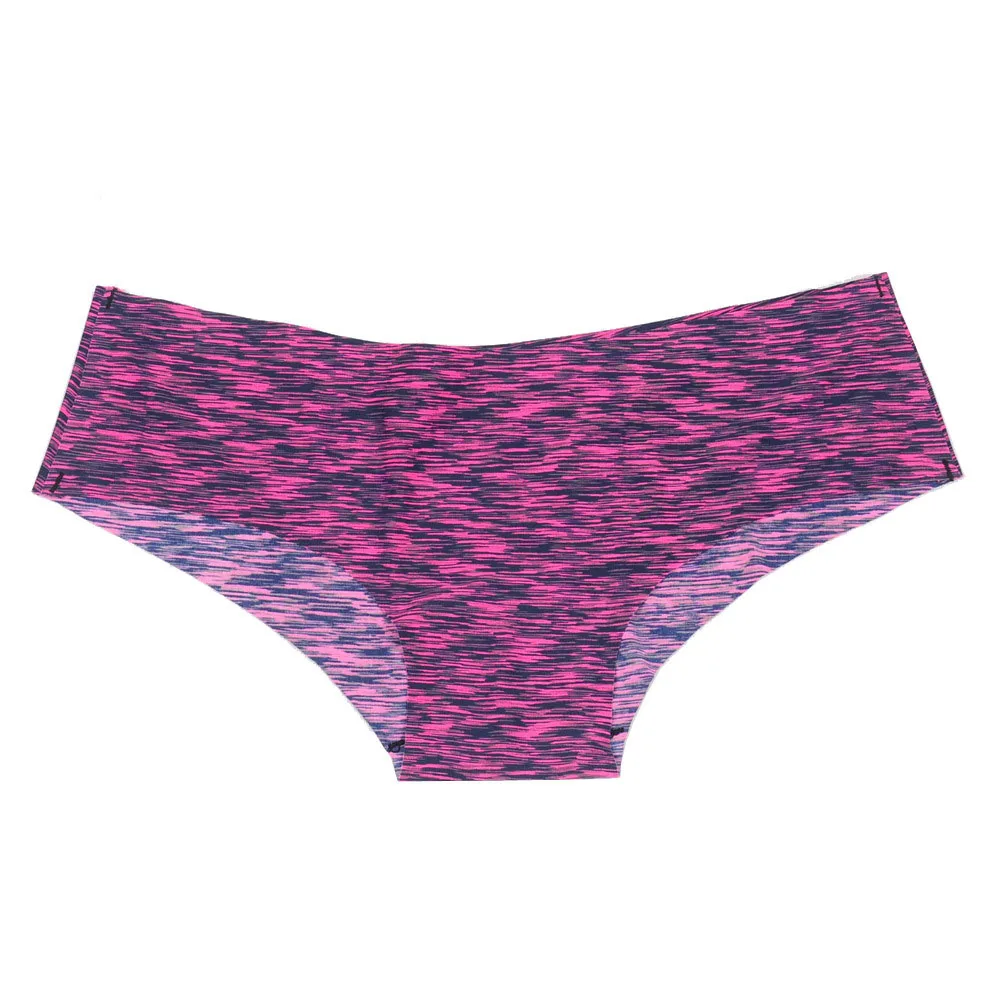 Women's Sexy Seamless Panties Color Striped Bikini Underwear Girls Cotton Comfort Briefs Lingerie Intimates Culotte Femme (5)