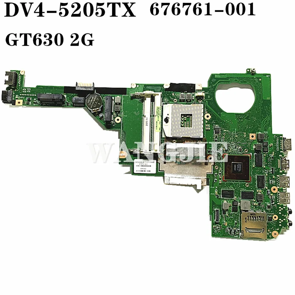 Материнская плата для ноутбука HP ENVY dv4-5205TX DV4-5000 676761-501 676761-001 WSND GT630 2G 100% полностью