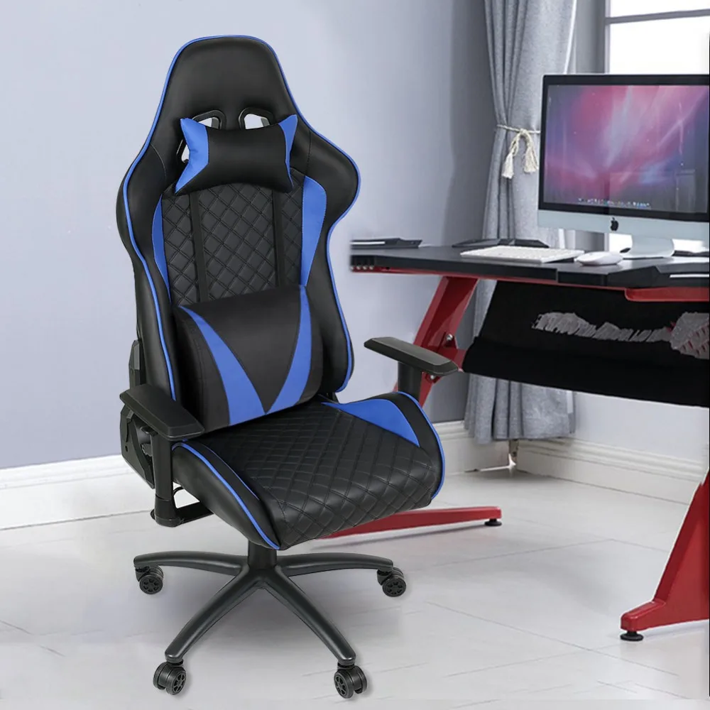 Ergonomic Computer Gaming Chair Racing High Back Pu Leather