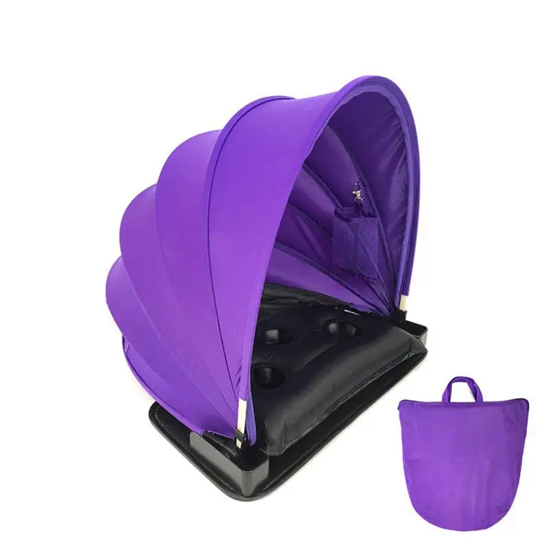 

RUNACC Portable Face Sunshade Canopy Personal Sun Beach Protection Tent Pop Up Sunbathing Tent with Inflatable Pillow