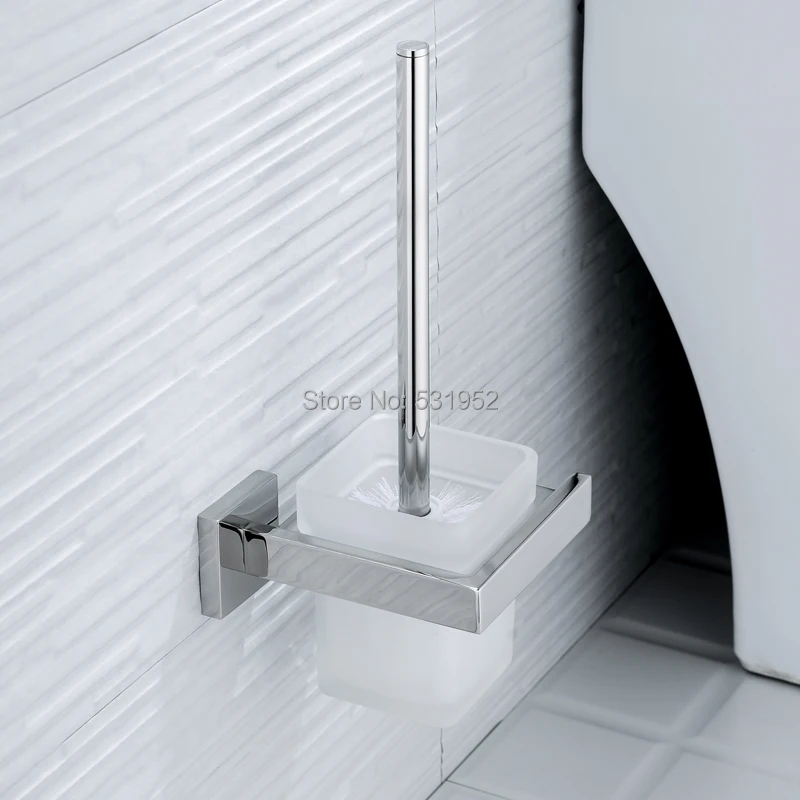 SUS 304 набор из нержавеющей стали для ванной комнаты, хромированный полированный держатель для бумаги, вешалка для полотенец, держатель для туалетной щетки, аксессуары для ванной комнаты