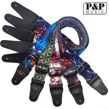 

High Quality P&P Strap Beyond Thermal Printing Color Folk Guitar Strap S008 55-56