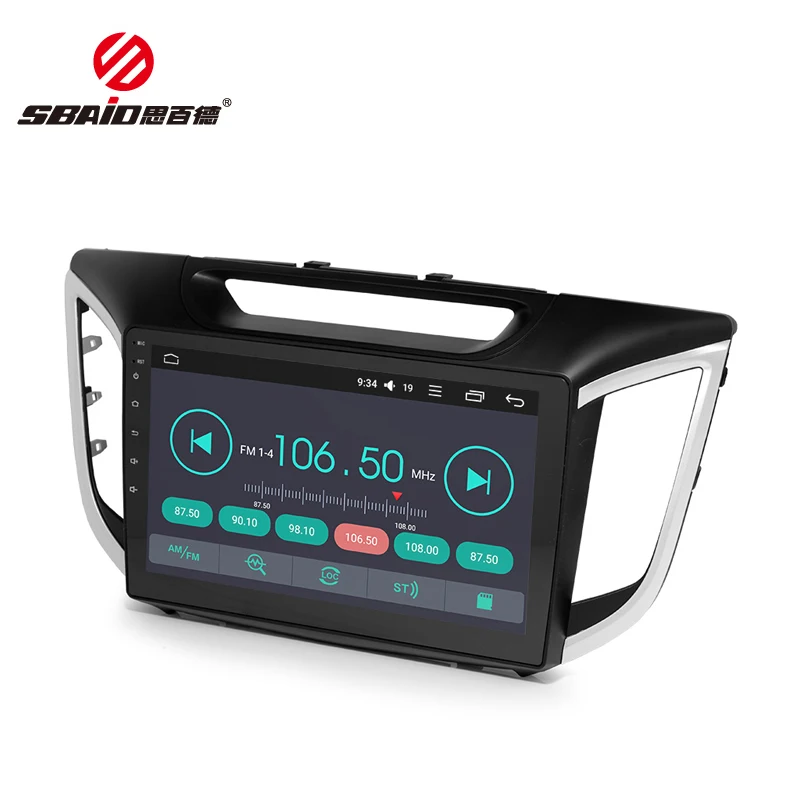 Clearance Sbaid Android One Din 10.1" DSP Car DVD GPS Multimedia Player For Hyundai 2014-2018 IX25 Creat Car Navigation Radio Video playey 2