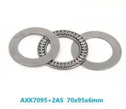 10 шт./лот AXK7095 + 2AS плоскости тяги нужно роликовый подшипник 70x95x6 мм игольчатый ролик клетка сборки 70*95*6 мм