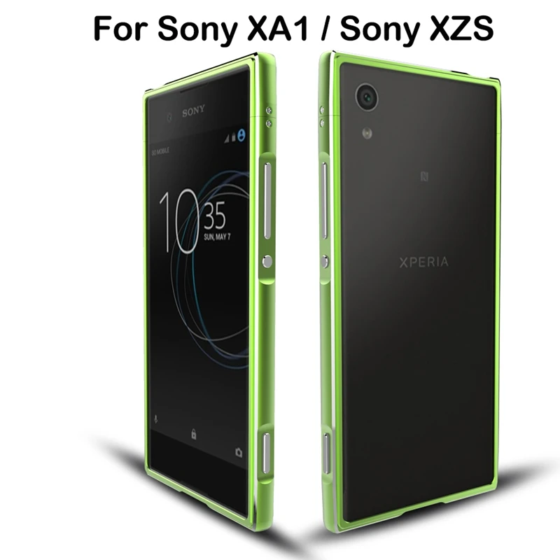 Luxury Brand For Sony Xperia XZS XA1 G3112 G3116 Bumper Case Aluminum Ultra Thin Case For Sony XA1 XA 1 XZS Case With Strap Men