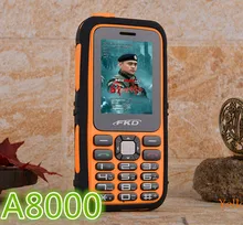 НОВЫЙ Оригинальный Power Bank Сотовый Телефон A8000 Аккумулятор Большой Емкости Фонарик Открытый Мобильный Русская Клавиатура H-мобильных A8000
