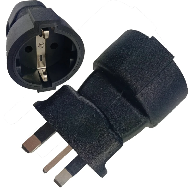 10pcs EU to UK Plugs Adapter embedded Germany French European Euro EU
