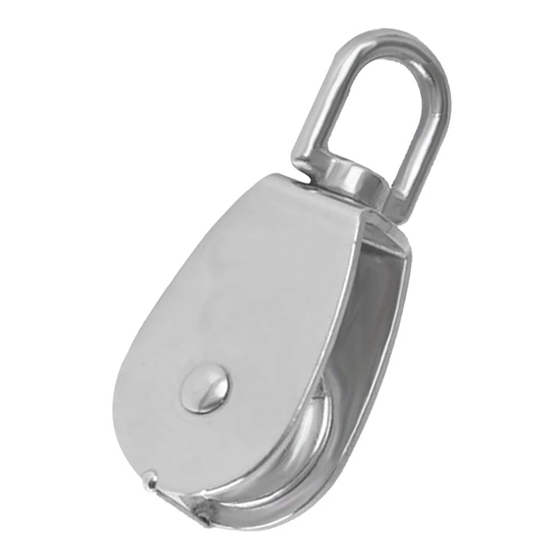 

Lifting Pulley Stainless Steel Single Swivel Rope - 75mm