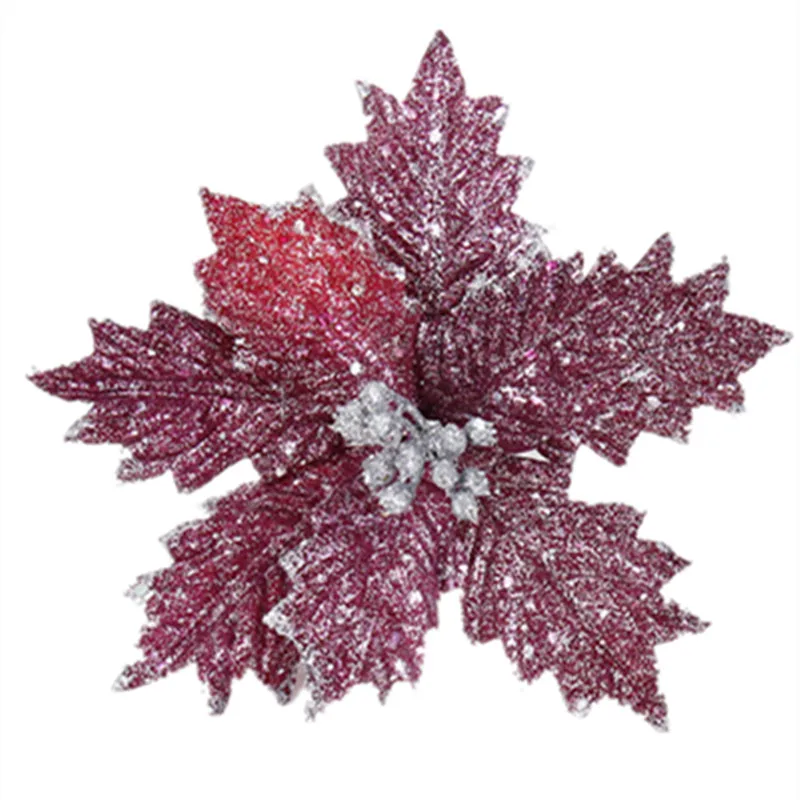 

Apex Christmas Tree Flower Glitter Festival Party Home Xmas Decoration Christmas Tree Ornaments