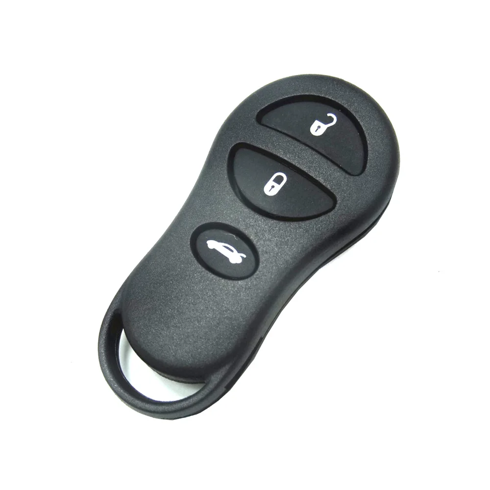 10PCS//LOT FOR CHRYSLER DODGE JEEP REMOTE KEY SHELL CASE 3 BUTTON PADS