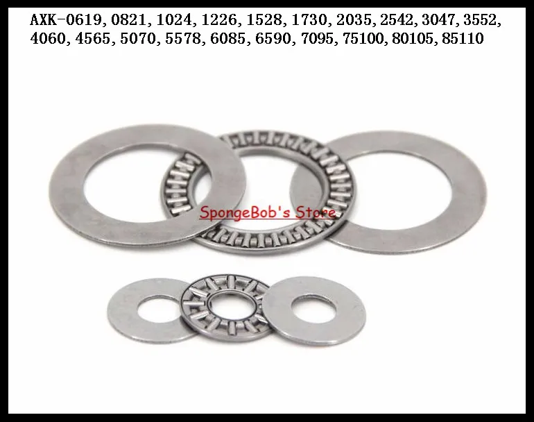 

100pcs/Lot Thrust Needle Roller Bearing AXK1730 17mm x 30mm x 2mm Thrust Bearing