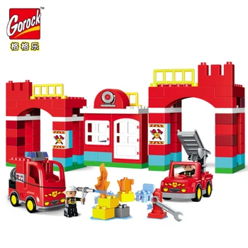 

109PCS City Fire Fight Rescue Helicopter Building Blocks Sets Fireman Figures Compatible duplo Bricks Toys for Children gifts