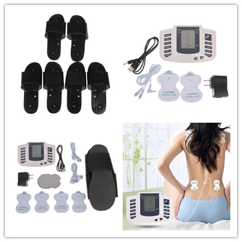Electric Body Massager Body Relax Pulse Tens Acupuncture Electrode Pads Massager Stimulator Full Muscle Therapy Massage Machine
