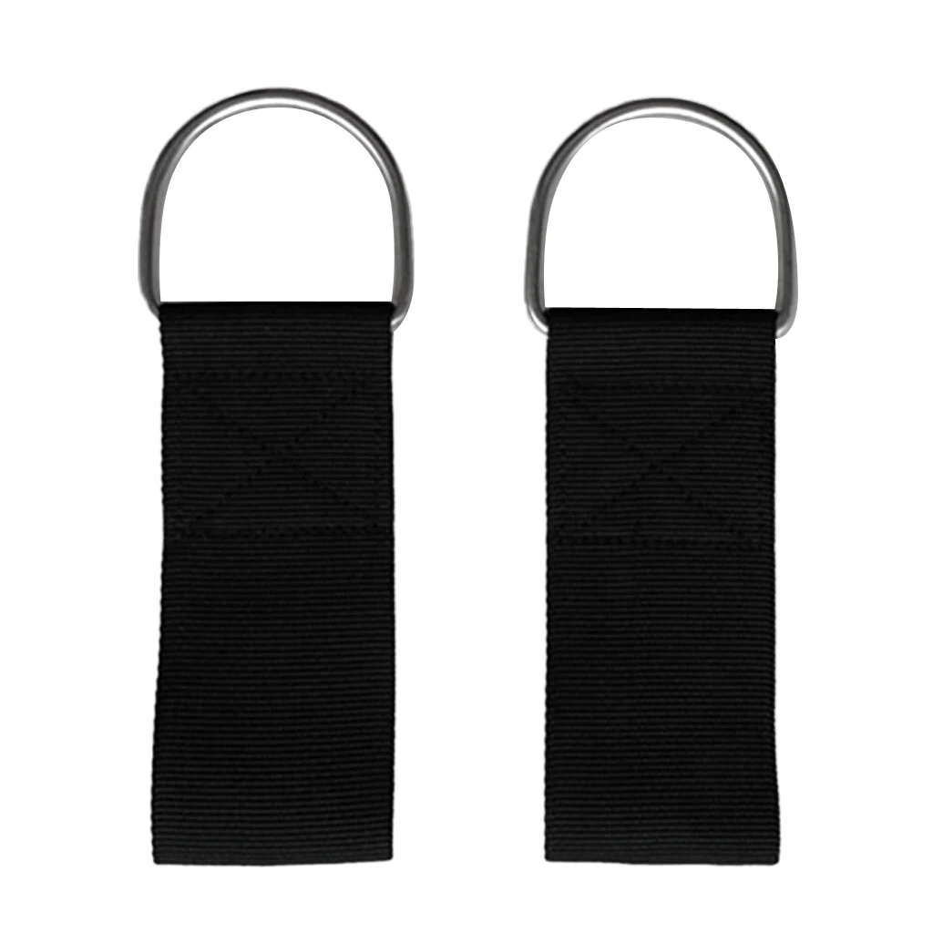 

2 Pieces Heavy Duty Scuba Diving D Ring 5cm Webbing Weight Belt Attachment Belt Webbing Dive