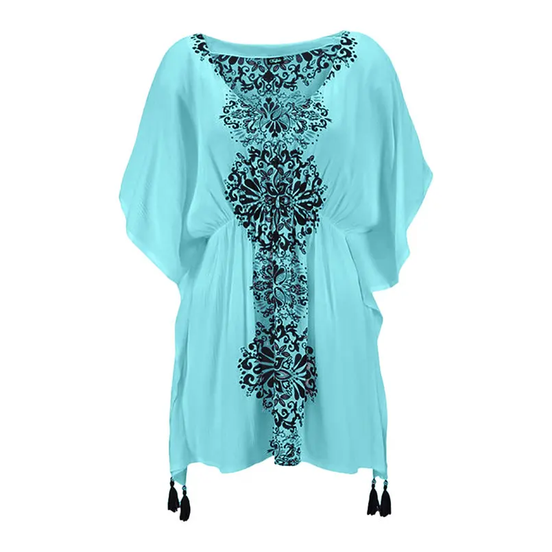 New Women Summer Fashion Holiday Sexy Sexy Off Shoulder Lace Shift Loose Beach Party Mini Dress Elegant Lady Party Dress #4R10 (16)