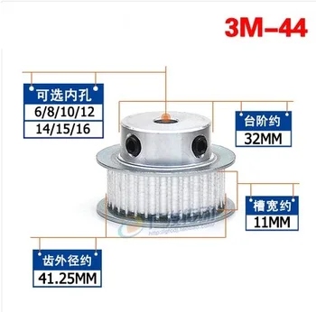 

2pcs 3M44T HTD 3M 44T Timing Pulley 44 Teeth 5/6/8/10/12/14/15mm Inner Bore 3mm Pitch 11mm Belt Width Timing Pulley