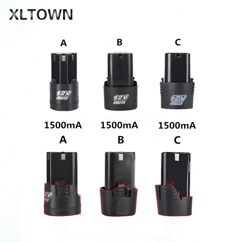 

XLTOWN 12V 18650 power battery Electric screwdriver special lithium battery hand drill matching battery 1500 mAh large capacity