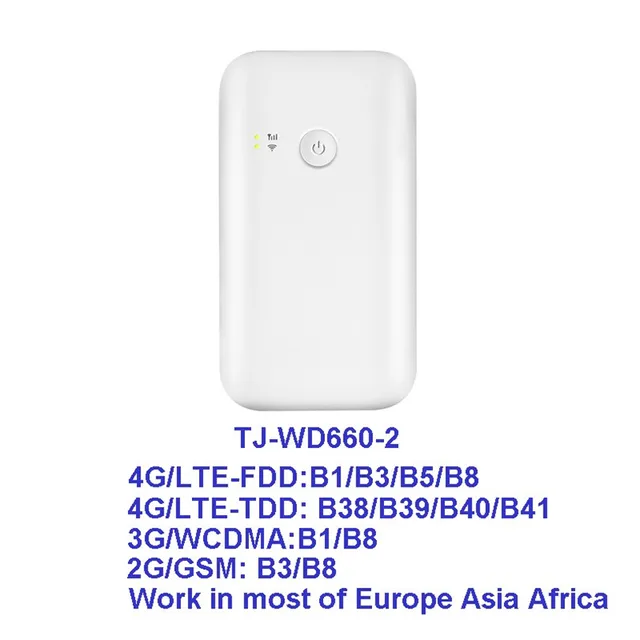 4G LTE Wifi Router 10400mah Battery Power Bank With Sim 150Mbps Mobile Hotspot Car Mifi Modem