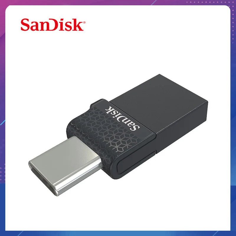 Sandisk type C 128 Гб 64 ГБ высокоскоростной двойной OTG USB флэш накопитель 32 флеш флешка Micro