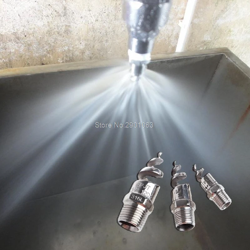 1/4 &quot1/2&quot полный конус спиральная струя сопло спиральное из нержавеющей полива