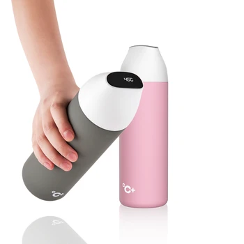 

525ml Function Cook Egg Tea Nutrition Cup With OLED Temperature Screen Stainless steel Vacuum Water bottle