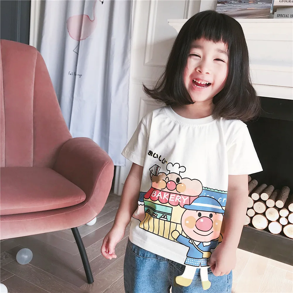 

2019 SUMMER BOBO CHOSES SAME KIDS T SHIRTS GIRLS CLOHTING KIDS T SHIRTS BABY GIRL CLOTHES LETTER T SHIRTS SUN PATTERN