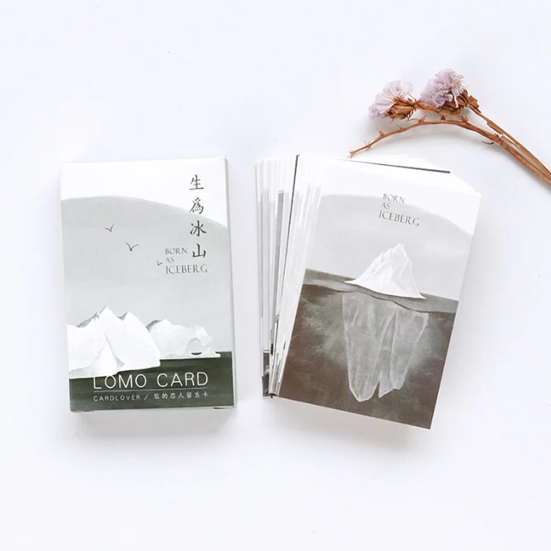 

28 pcs/lot creative cute iceberg Card Postcard Birthday greeting card Letter Envelope Gift Card Set Message Card