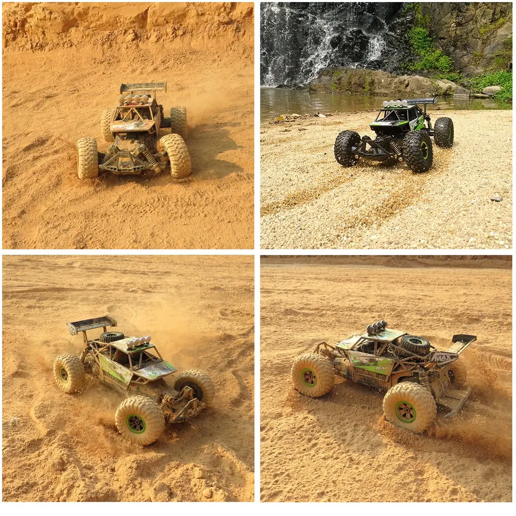 1/18 2.4Ghz 4WD RC Remote Control Car Off-Road Rock Electric High Speed RC Crawler Climber Buggy RTR