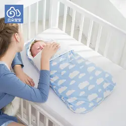 Зимние enveIop младенческой обёрточная бумага конверт новорожденного для новорожденных натуральный хлопок спальный мешок коляски пеленать