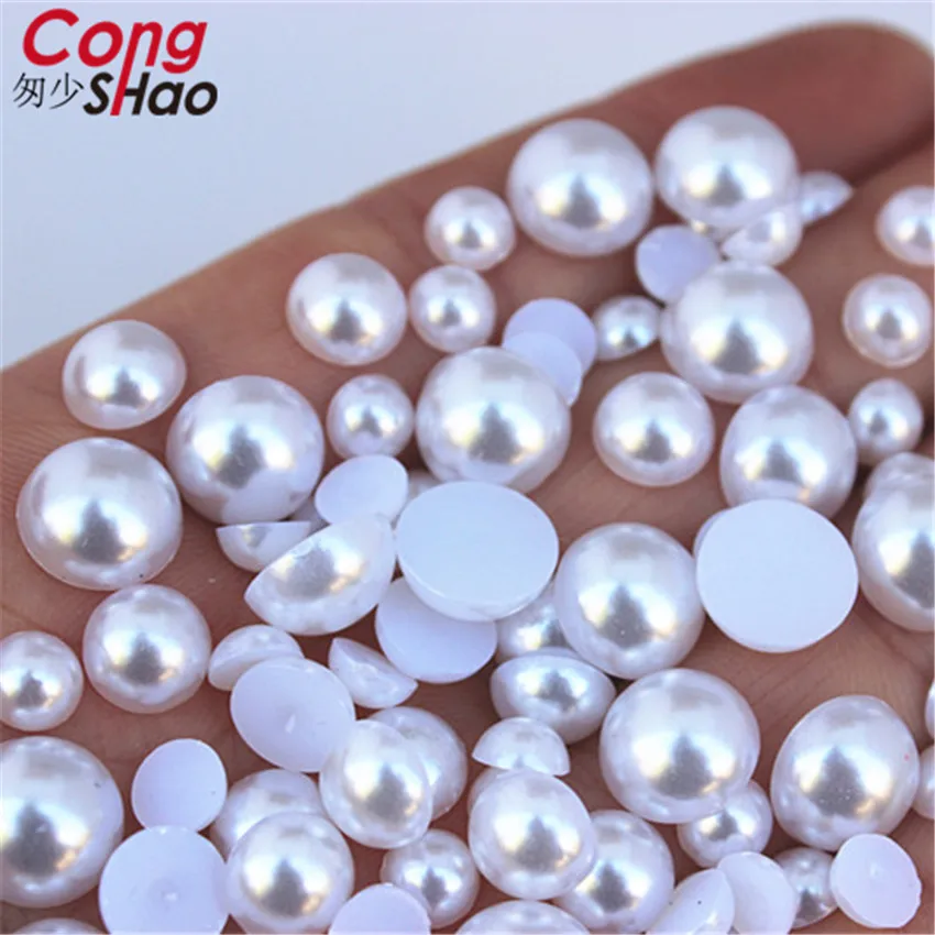 Flatback Half Round Pearl Craft ABS Imitation Pearl Acrylic Rhinestones Scrapbook Beads 3D Non HotFix Nail Art Decoration WC134 nail art rhinestones,nail art accessories,non hot fix rhinestones,imitation pearls beads,non hotfix rhinestones,rhinestone accessories,rhinestones beads,plastic beads,resin craft decoration