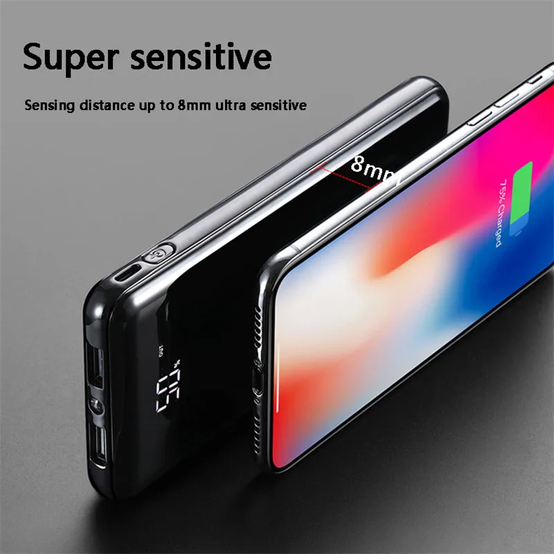 10000mah Power Bank Qi Wireless Charger fast Charge power bank USB For samsung S8 5V/2.1A Portable NEW Hight quality Hot 10000mah Power Bank Qi Wireless Charger fast Charge power bank USB For samsung S8 5V/2.1A Portable NEW Hight quality Hot