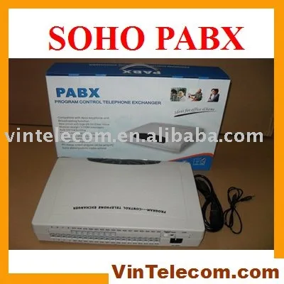 China PBX factory directly supply CP432 PBX - 4 Lines and 32 phone extensions ports