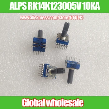 

4pcs ALPS RK14K123005V 10KA Volume Potentiometer / Audio Amplifier Volume Adjustment Potentiometer 103AC A10K 25MM with midpoint