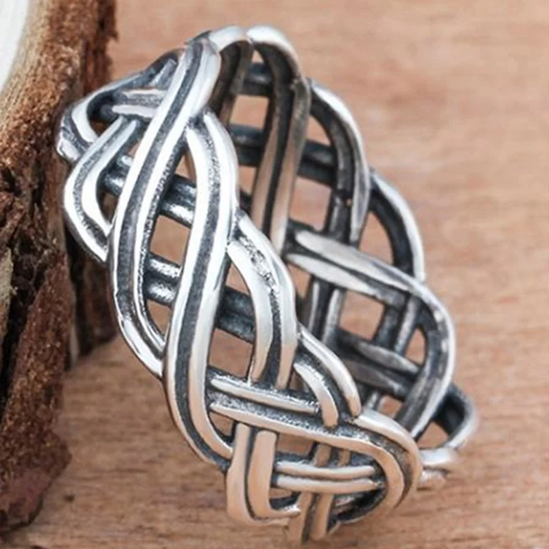 

2019 Fashion Personality Multi-line String Knot Wedding Ring Jewelry Ladies
