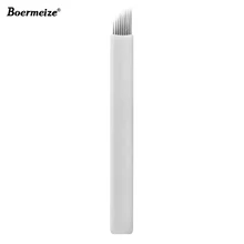 Татуировка needles100pieces 9 pin стерилизованные Нержавеющая сталь 3D вышивкой тату Перманентный макияж для бровей Иглы лезвия Лидер продаж