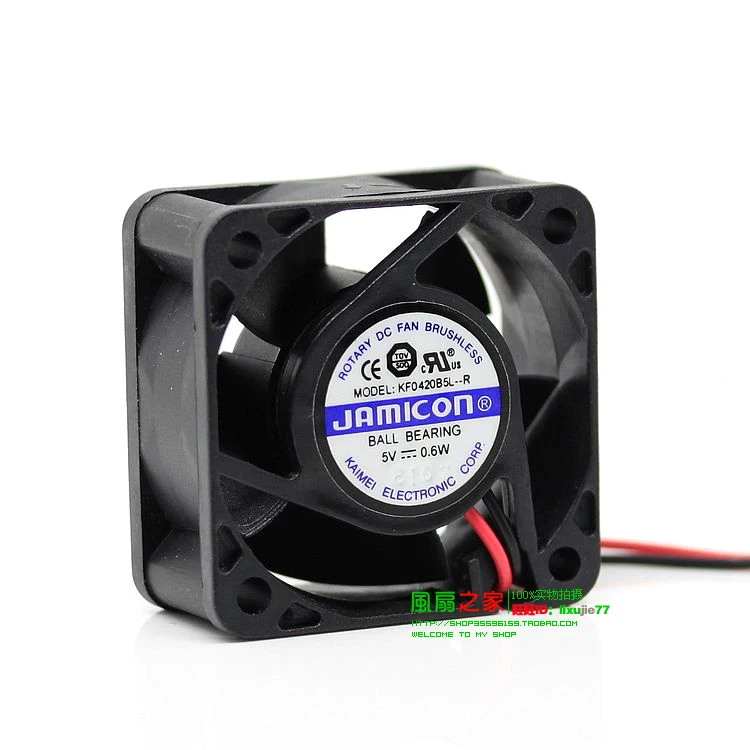 

Новый вентилятор охлаждения JAMICON 4020 с двойным шарикоподшипником 5 в 4 см KF04020B5L