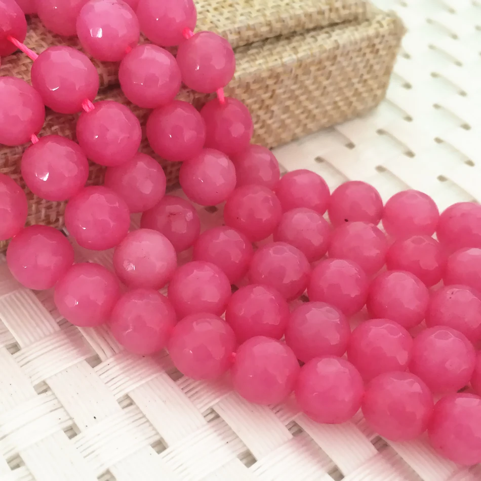 Бусины Розовые ограненные 4/6/8/10/12 мм 15 дюймов|loose beads|diy jewelry makingjewelry making |