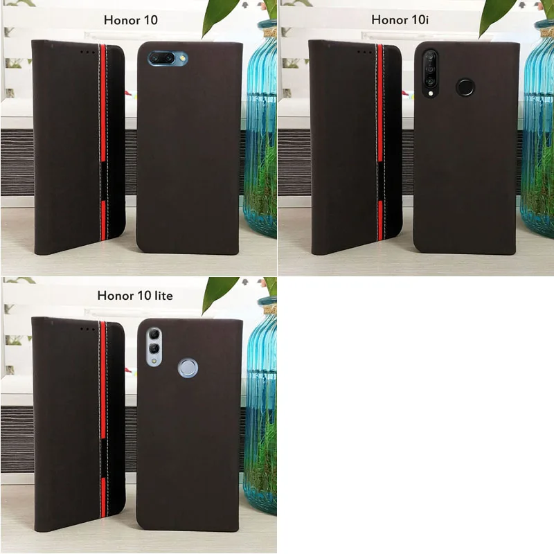 Huawei honor 10 i Роскошный кожаный флип чехол для huawei lite книжка телефона