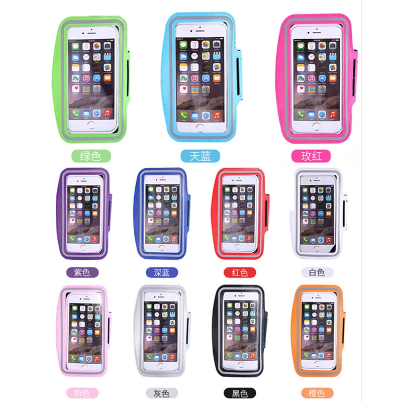 

Armbands 2.5mm SBR Neoprene 5.5 Inch Sports Phone Armband Mobile Phone Case Arm Strap Sport Arm Band Outdoor Sport Phone Arm Pou