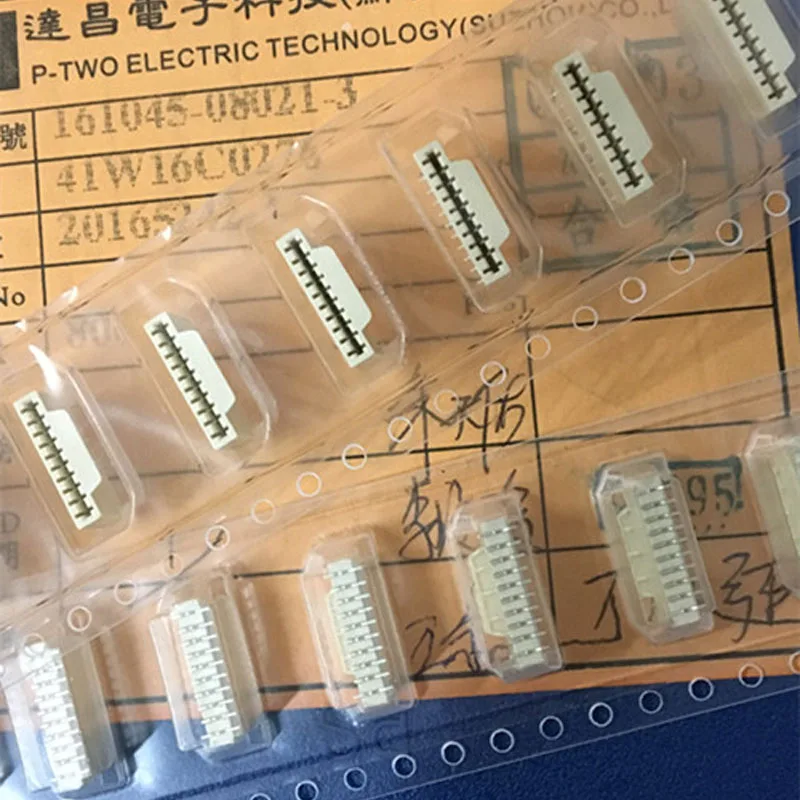 

10pcs FPC Connector 1.0 FPC Holder 8 Pin Vertical Patch SMD No Lock 161045-08021-3