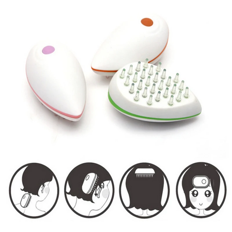 JORZILANO Electric Scalp Head Massager Magic Shampoo Massage Comb Bath Massage Brush Scalp